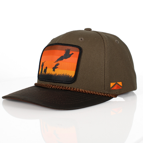Canvas Upland Flush Patch Hat with Wax Cloth Visor