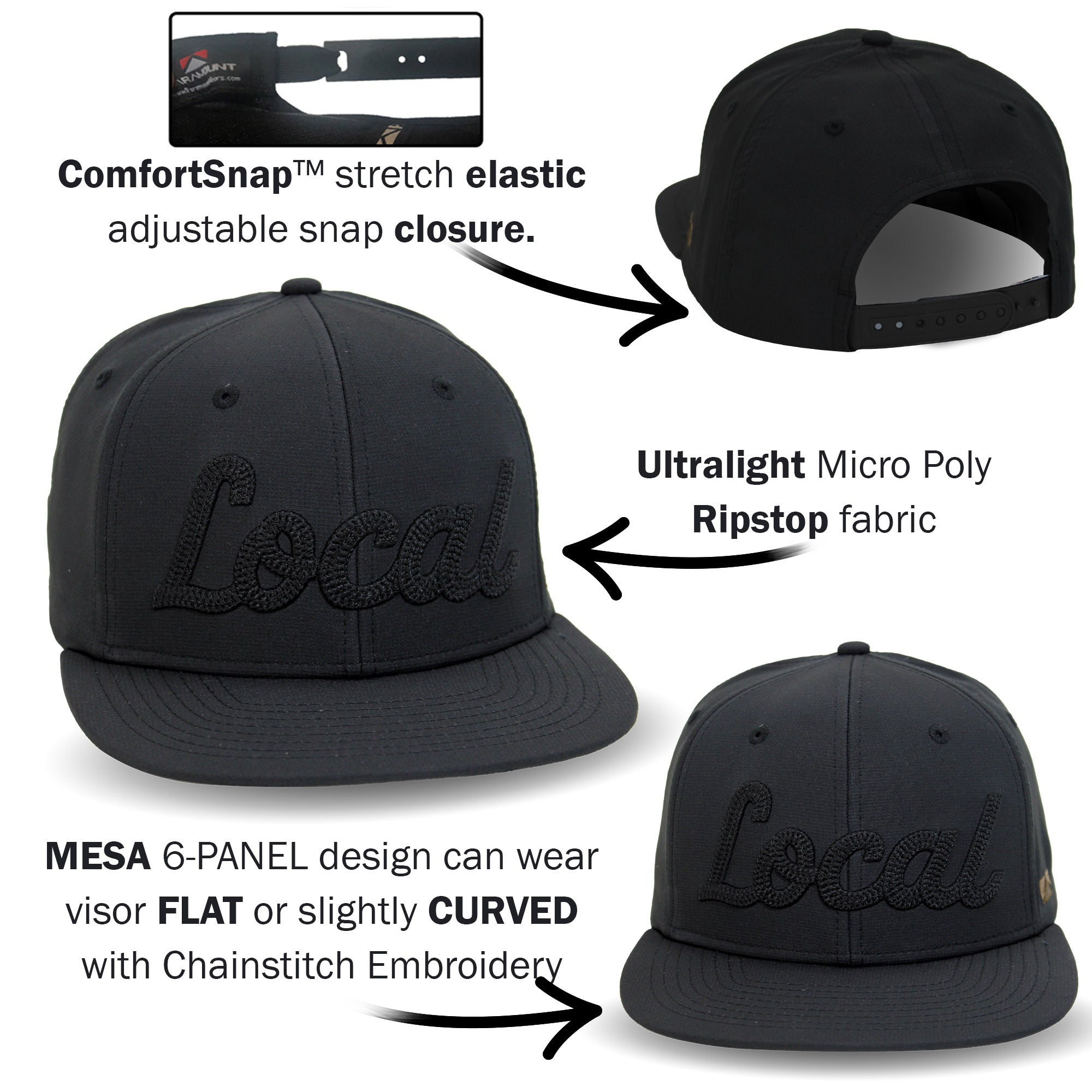 New LOCAL 6-Panel Mesa Baseball Cap – Paramount Outdoors