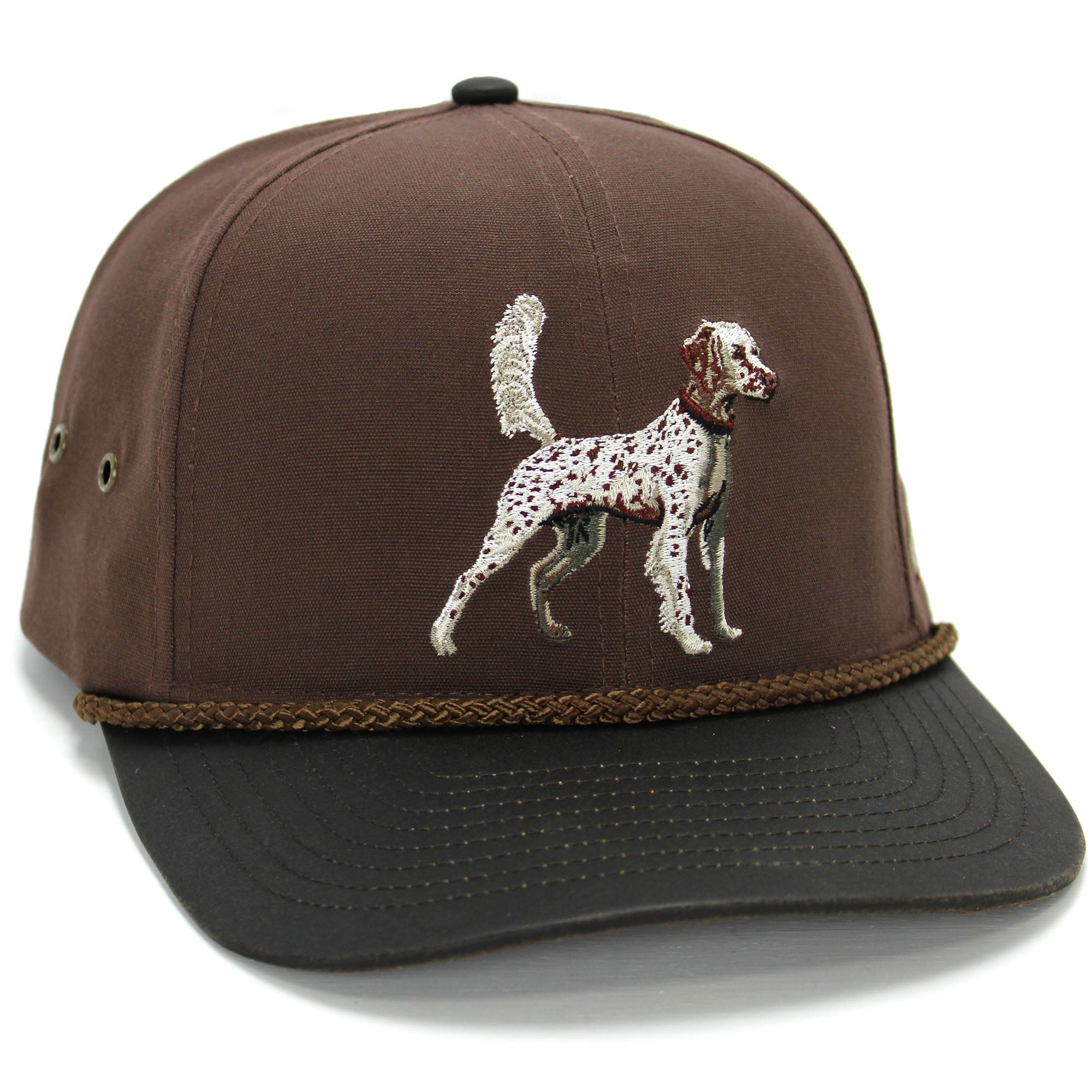 English Setter 6-Panel Hat with Wax Cloth Visor – Paramount Outdoors
