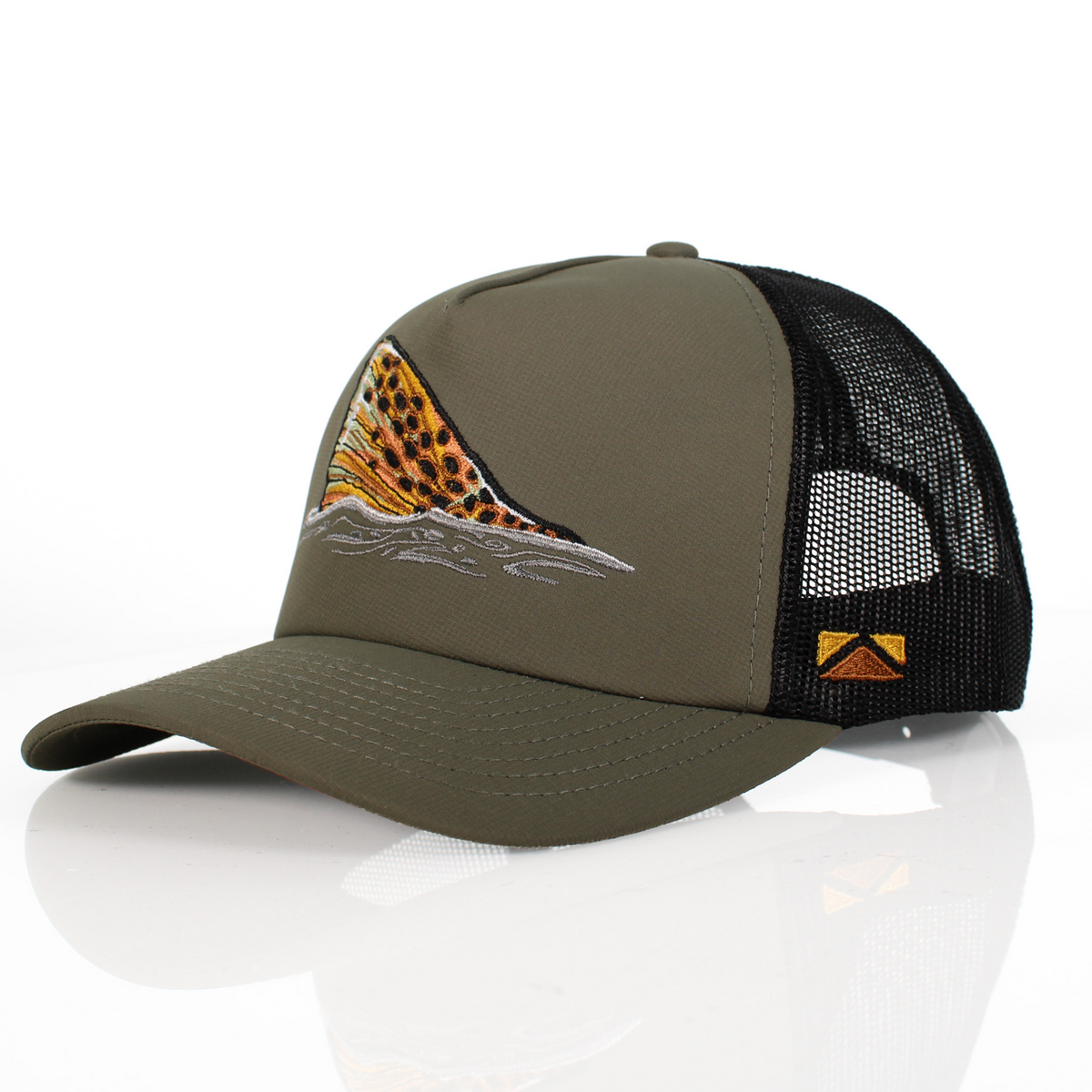 Brown Trout Tail Mesh Back 5-Panel