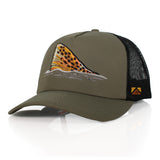 Brown Trout Tail Mesh Back 5-Panel Cap