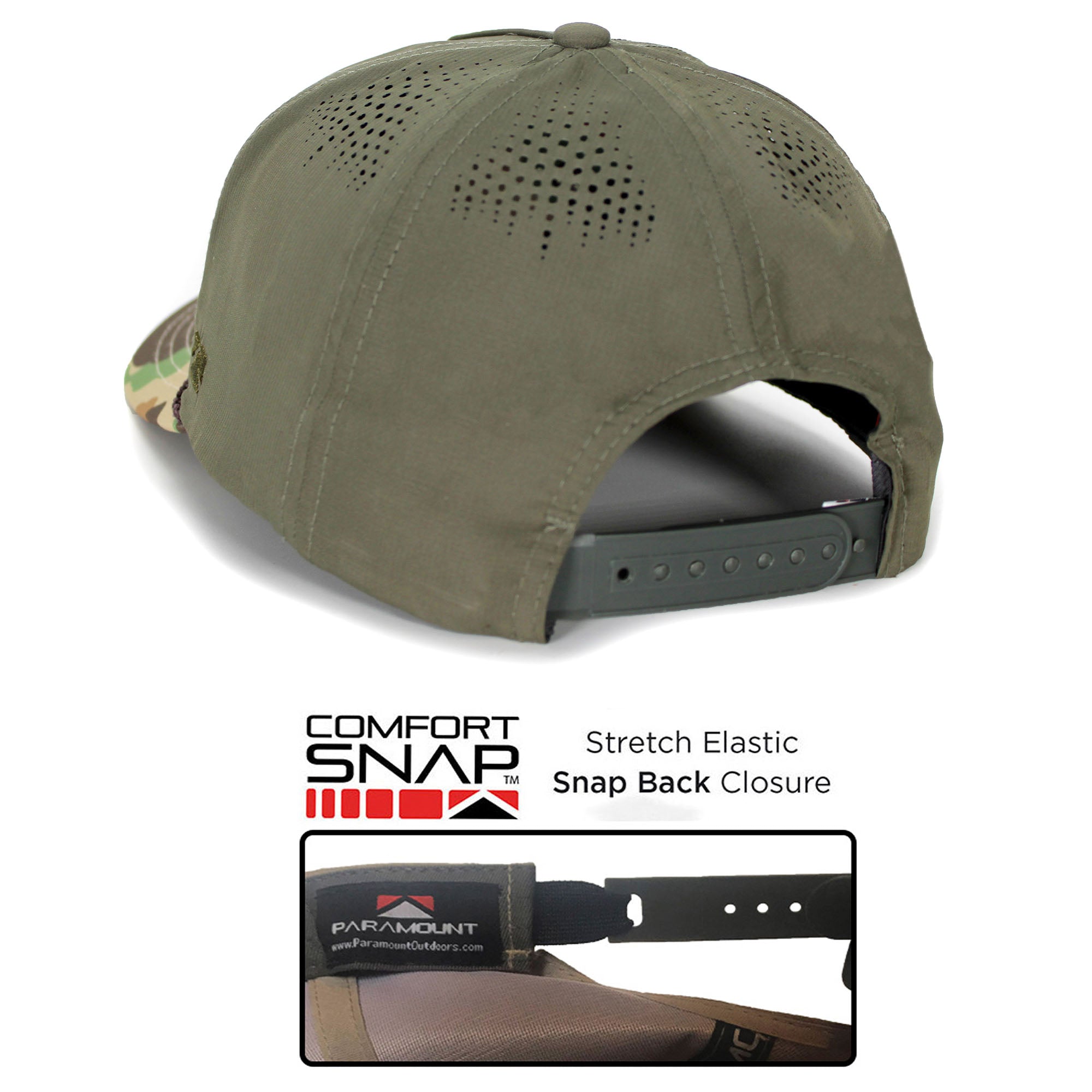 Wood Duck Hat Rope Cap 5-Panel Ridgeline Mesh Back - Paramount