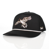 Black Pintail Performance Rope Cap