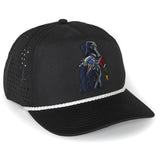 Black Lab Duck Dog 5-Panel Trucker Black