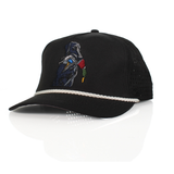 Black Lab Duck Dog 5-Panel Trucker Black