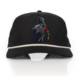 Black Lab Duck Dog 5-Panel Trucker Black