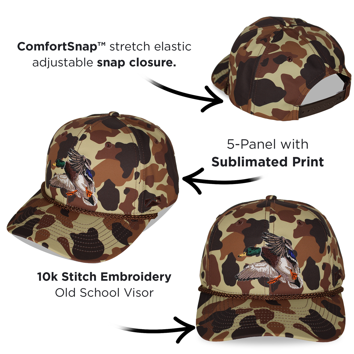 Landing Mallard 6-Panel Performance Rope Cap