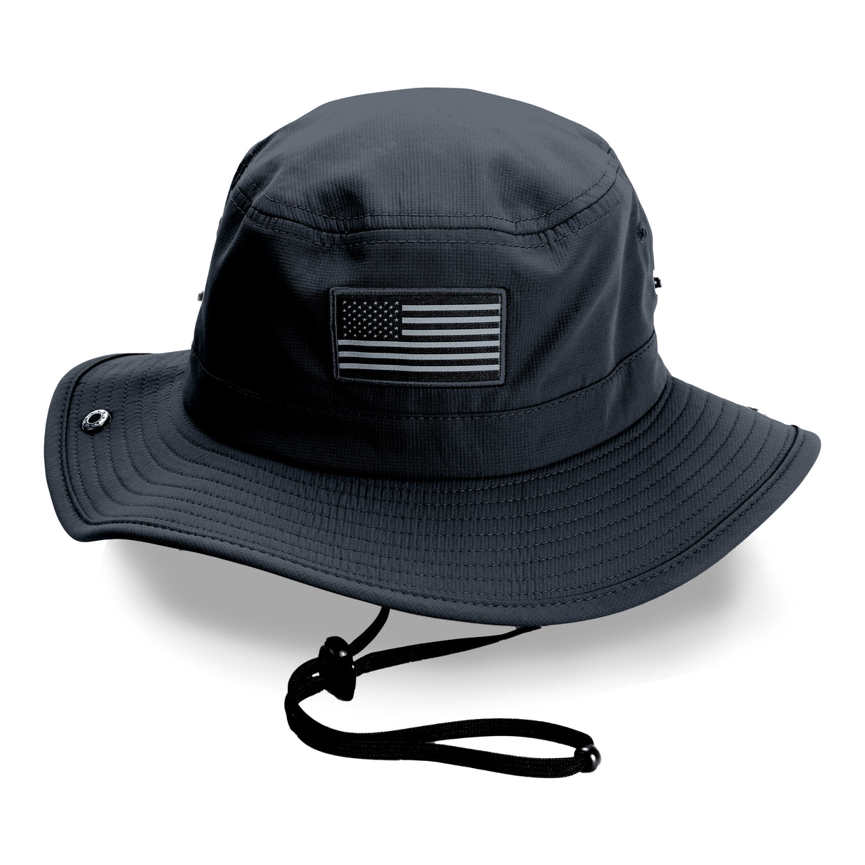 Bayou Full Brim American Flag Boonie Hat (Floats)