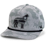 Wolf Howl Cloud Texture 5-Panel Rope Cap