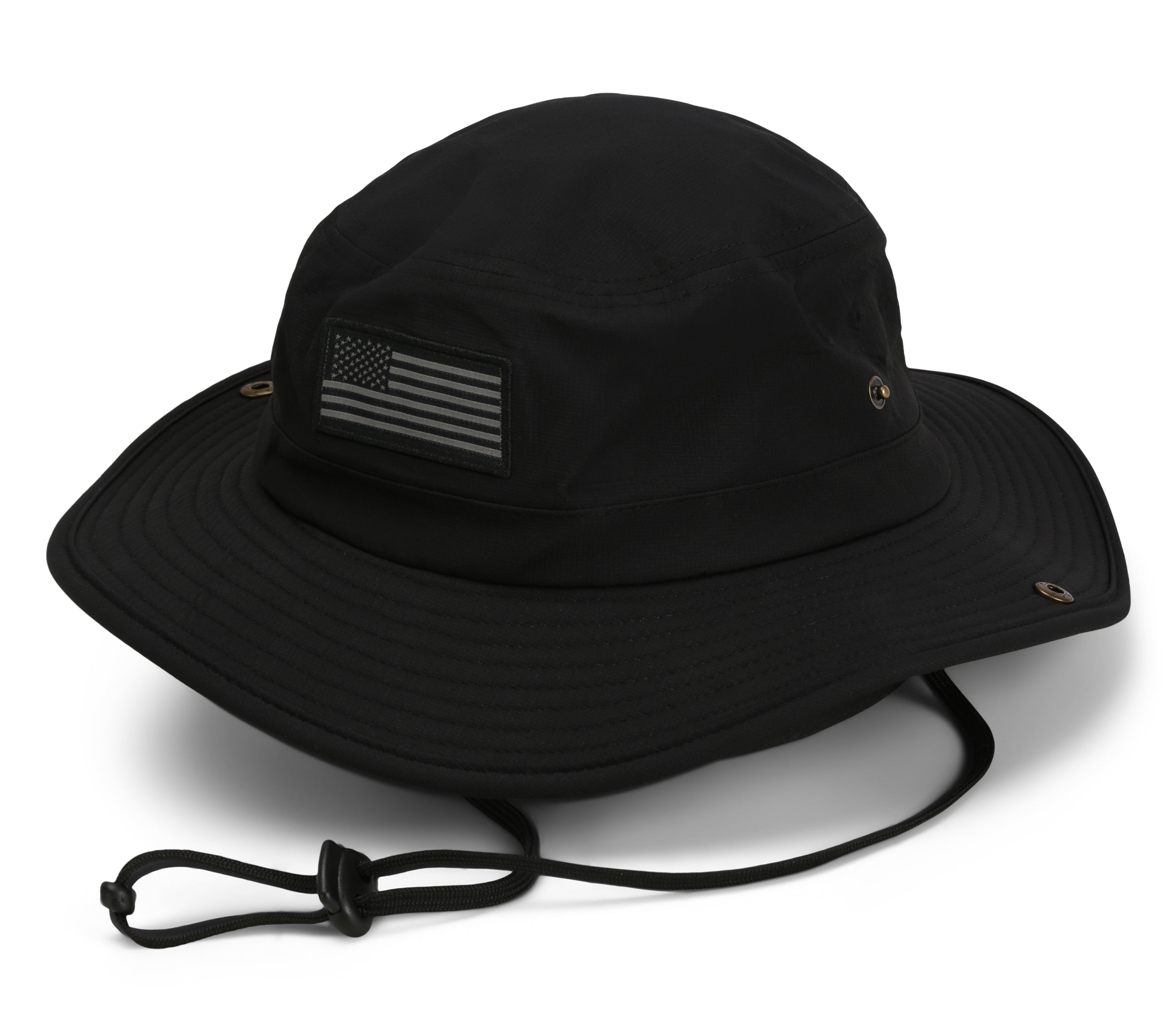 Bayou Full Brim American Flag Boonie Hat (Floats) - Paramount Outdoors