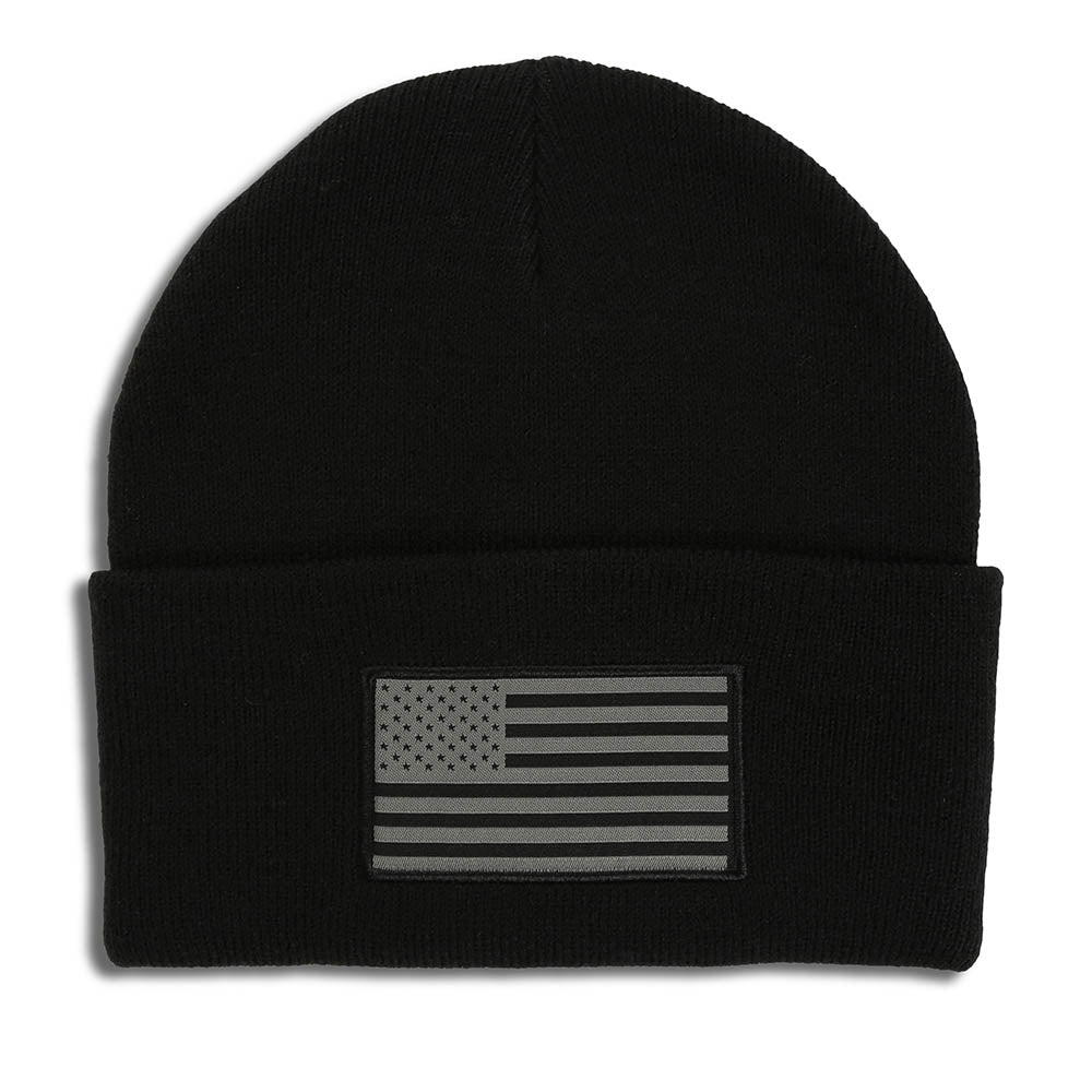 Riverside American Flag Hat Structured Ripstop Cap Black