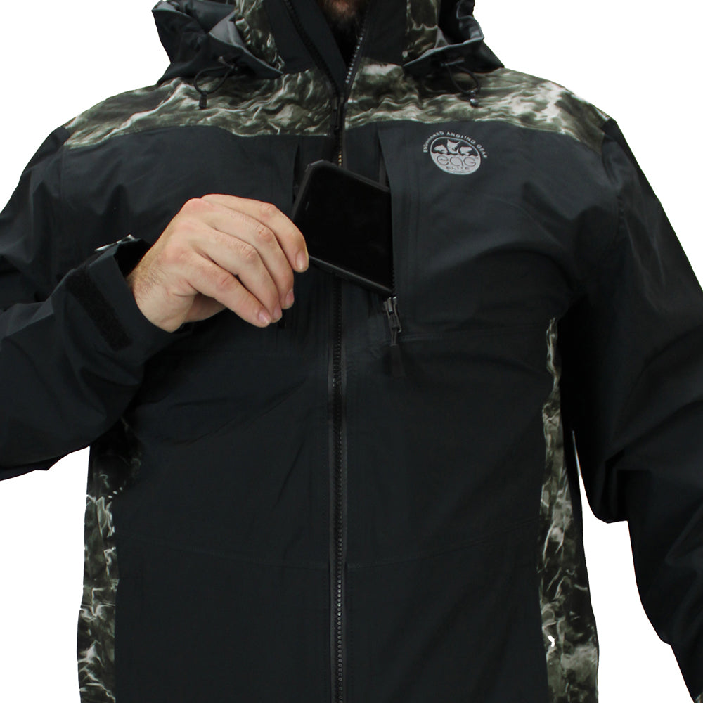 EAG Elite Mossy Oak® BLACKTIP™ Fishing Jacket Guaranteed Waterproof