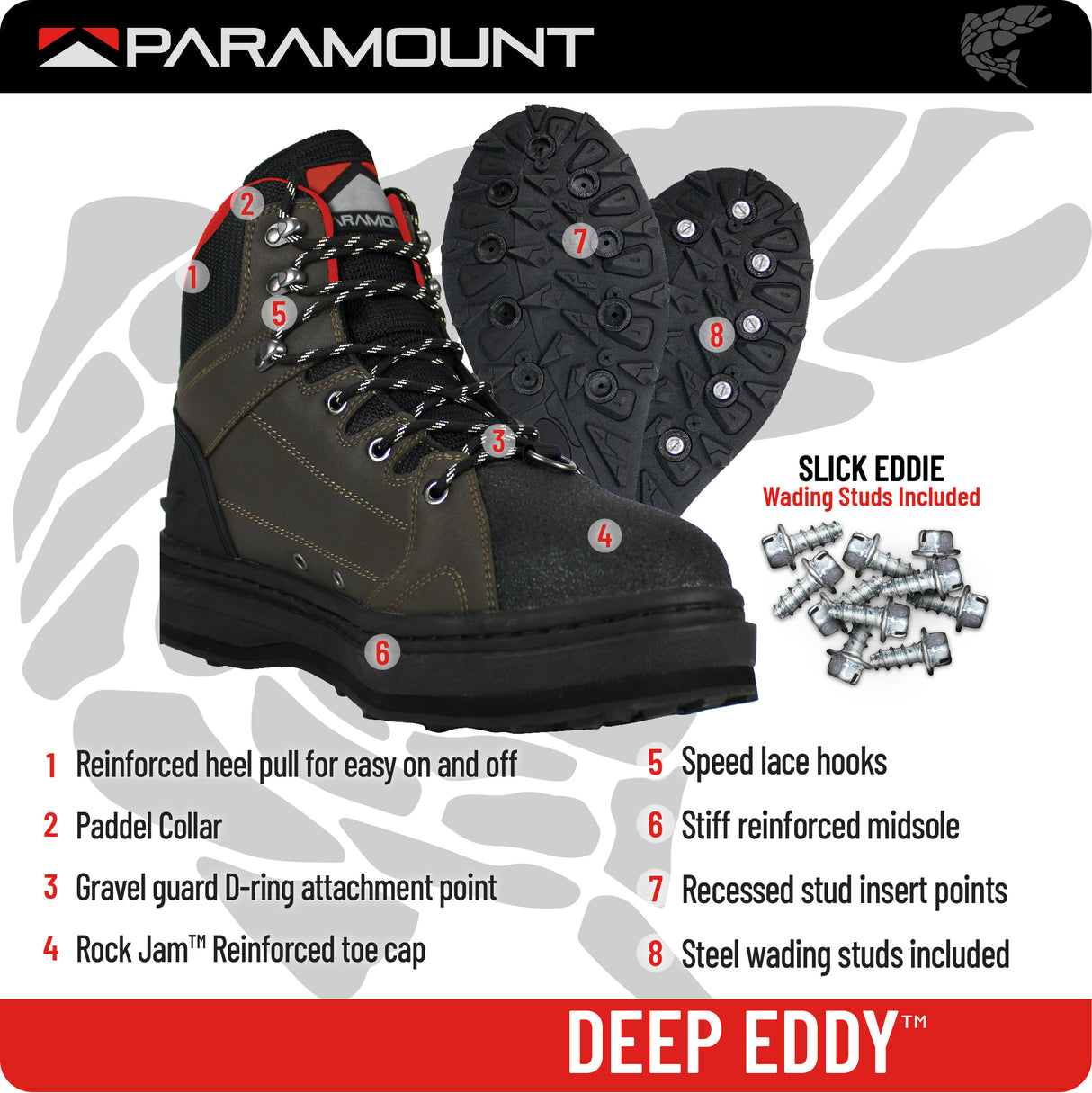 Deep Eddy Cleated Wading Boots - Paramount Outdoors
