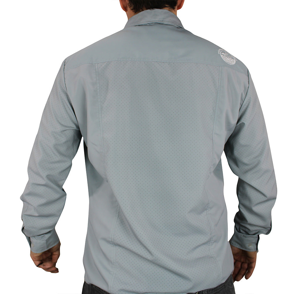 EAG Elite Long Sleeve BIG BLUE Button Down Fishing Shirt