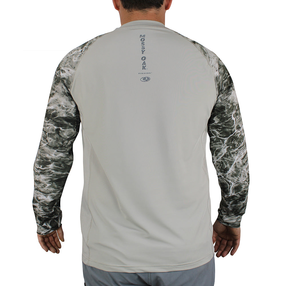 Mossy Oak Elements Men's Long Sleeve Performance Fishing Shirt #MTLR018 -  Dunns Sporting Goods
