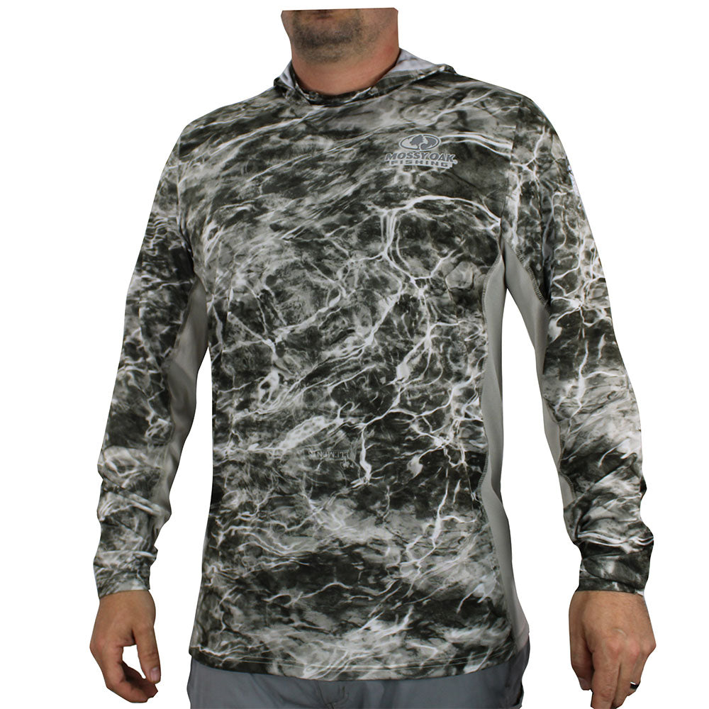 Custom Printed Performance Hooded Shirt W/ UPF 50 Sun Protection, Mossy Oak,  Fishing Shirt, Hunting Shirt, Company Shirt, Family Shirt, 