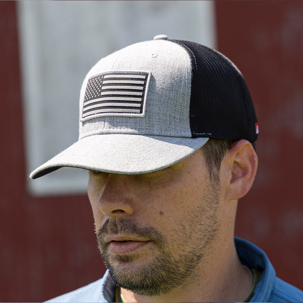 Gray american fashion flag hat