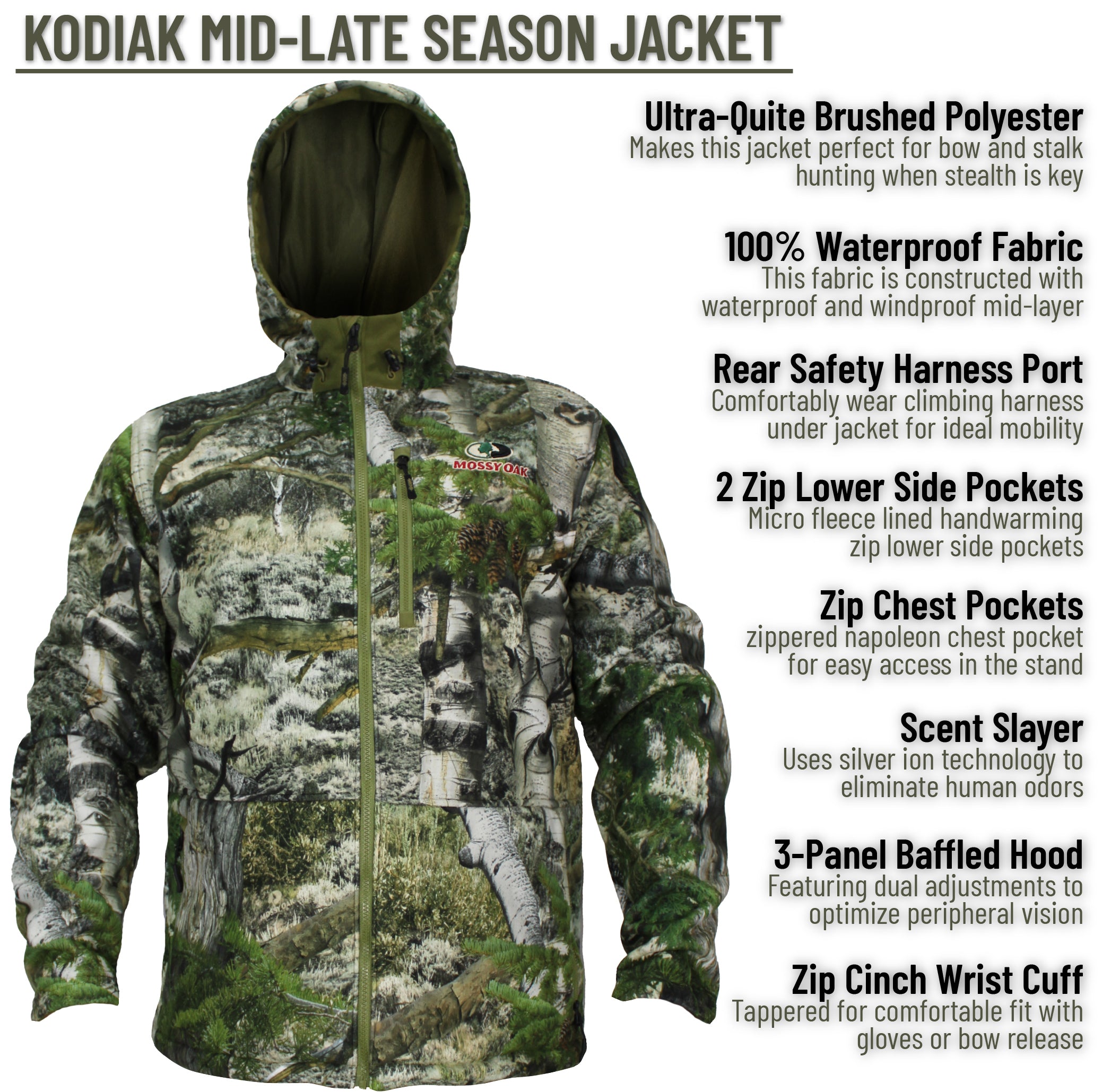 Kodiak Mid-Late Season Waterproof Windproof Insulated Camo Jacket