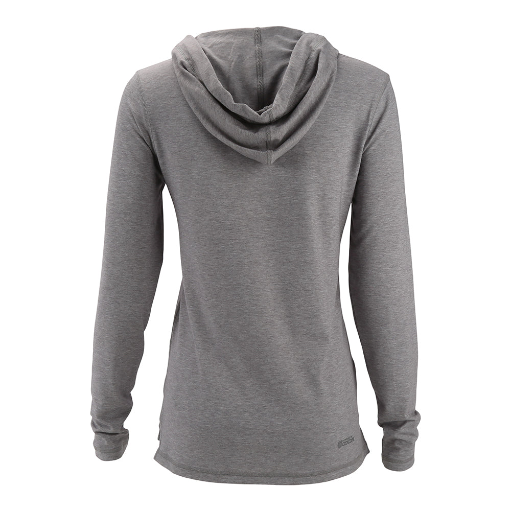 Grey Coolcore V Neck Hoodie