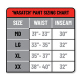wasatch size chart