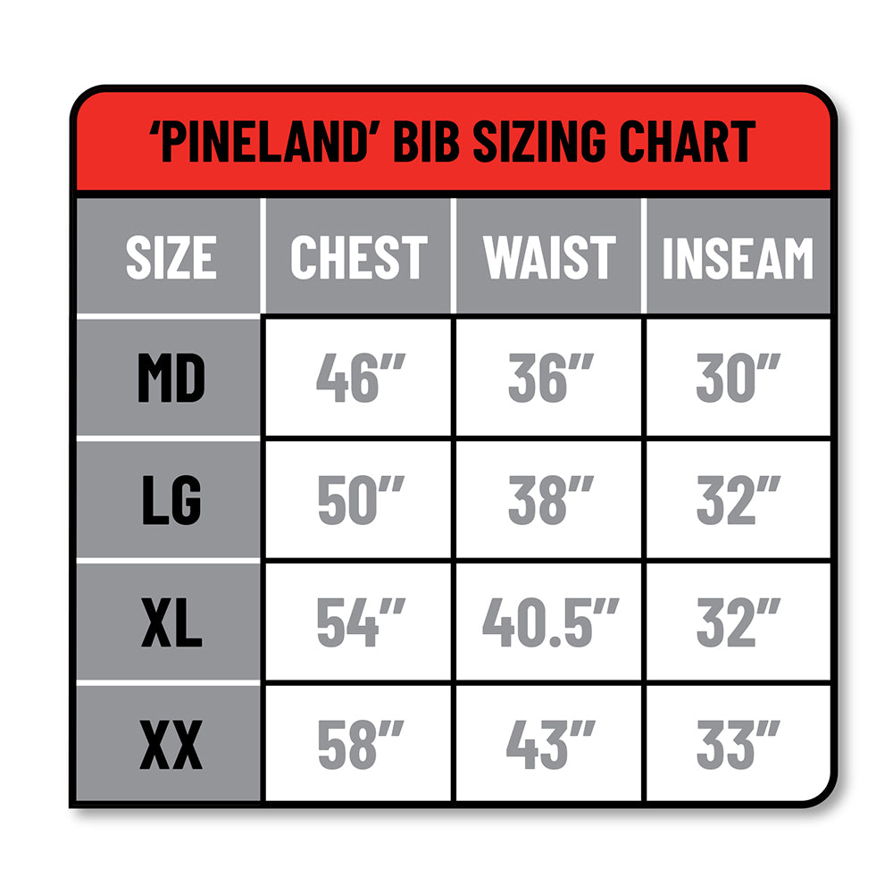 Pineland Mid-Season Grid Fleece 6 Pocket Camo Contour Bib