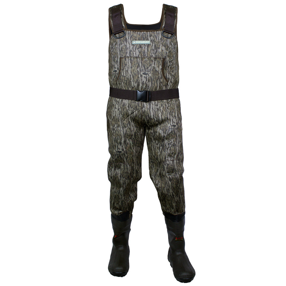 BAYOU 3.5mm Neoprene Camo Chest Wader 600g Boots - Paramount Outdoors