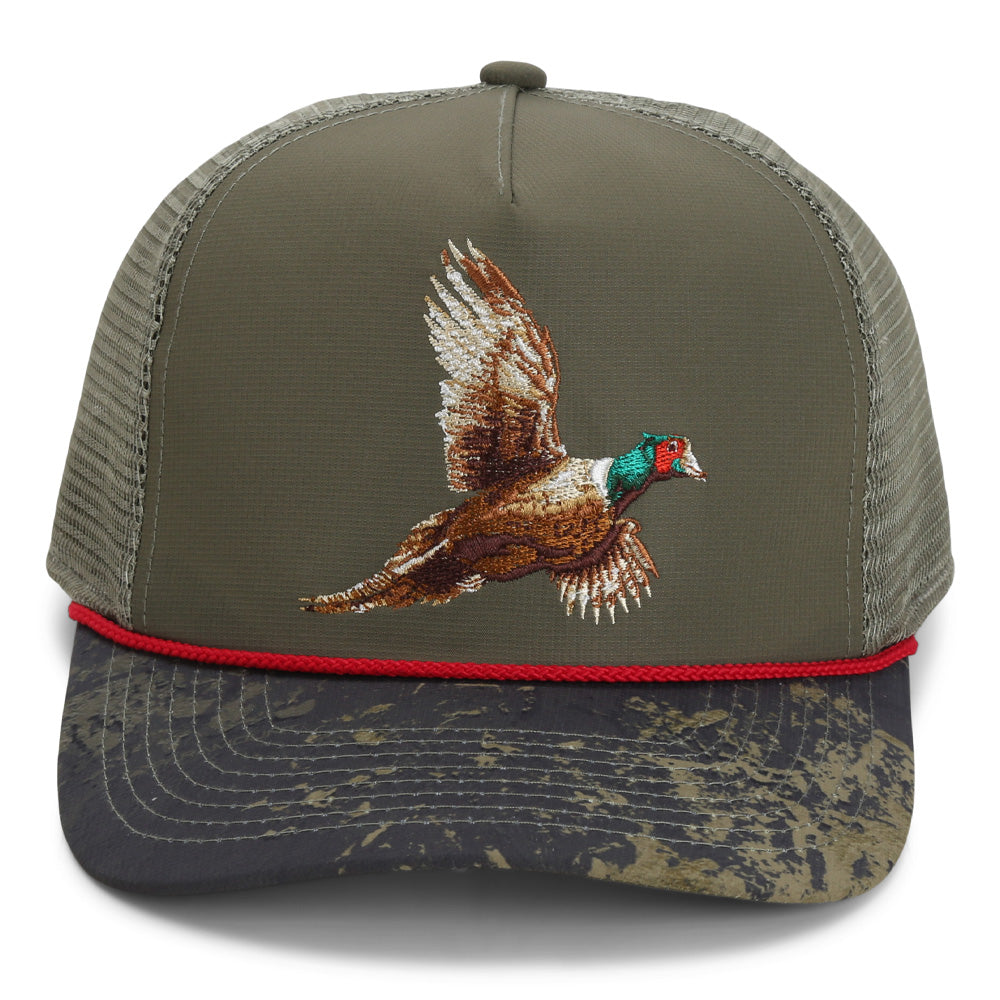 Pheasant Upland 5-Panel Trucker Rope Cap - Paramount Outdoors