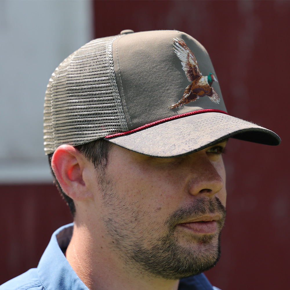 Pheasant Upland 5-Panel Trucker Rope Cap - Paramount Outdoors