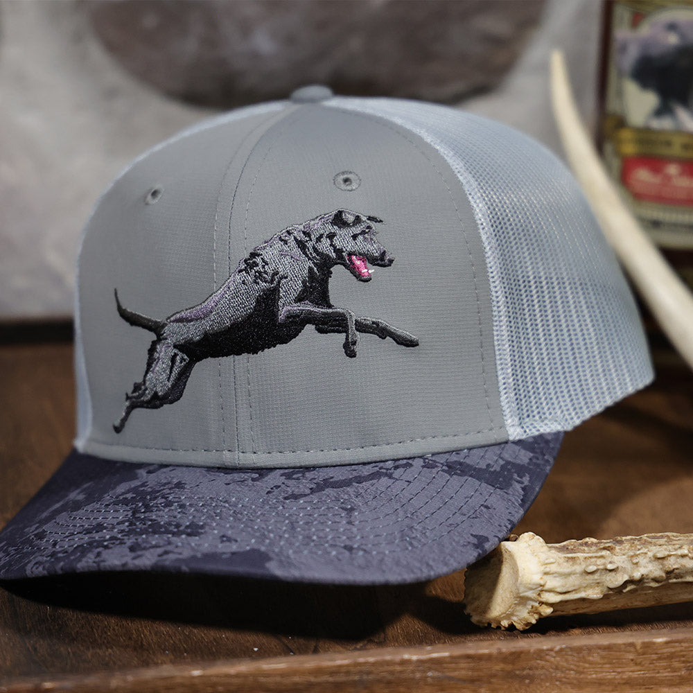 Black Lab Cap 6-Panel Riverside Mesh Back - Paramount Outdoors