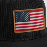 All Mesh Crown American Flag Cap