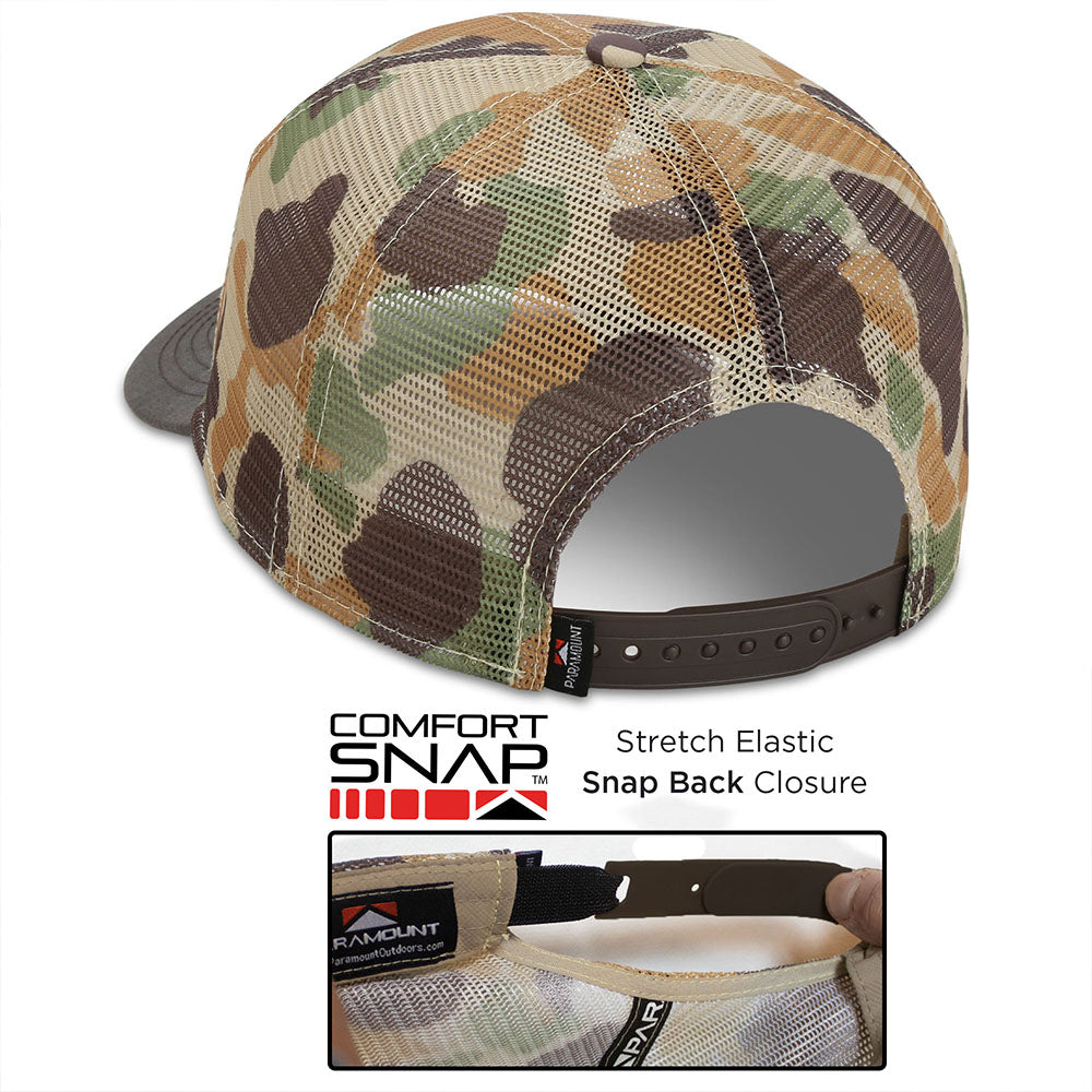 All Mesh Flag Cap Vintage WW2 Camo Wax Cloth Visor - Paramount