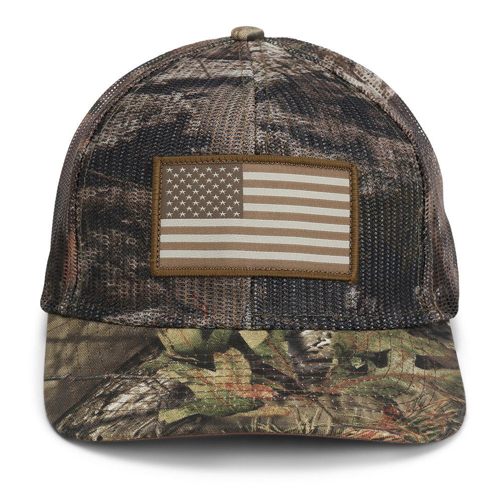 All Mesh Mossy Oak Camo Hunting Flag Cap (Structured) Paramount