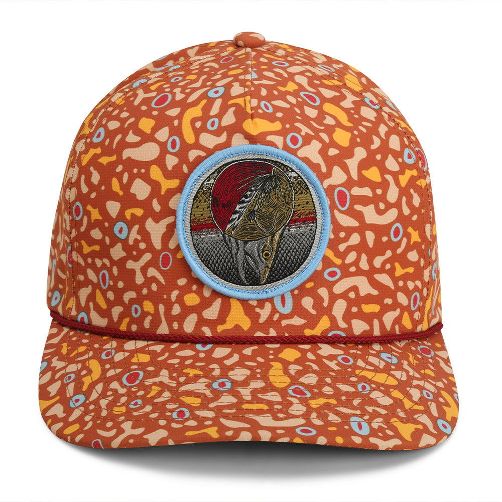 帽子 Creek Anglers logo cap Olive Dead Drift Fly Fishing Patch Trucker Hat Rope Cap