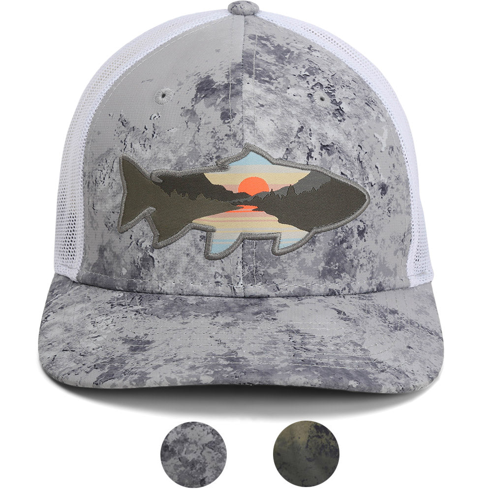 Reel BriteBite Underwater Fishing Light Glow in Dark Mesh Flexfit Hat