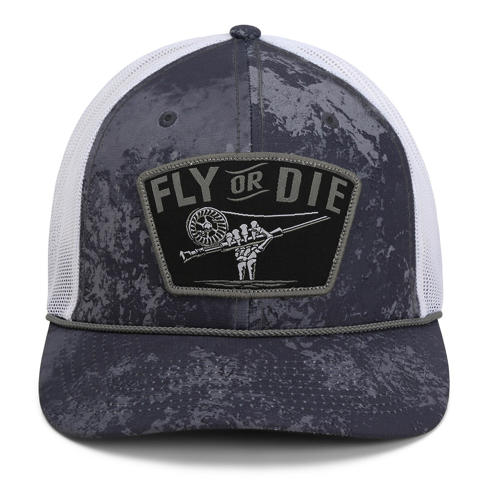 Fly or Die Hat Fly Fishing Mesh Back Rope Cap - Paramount Outdoors