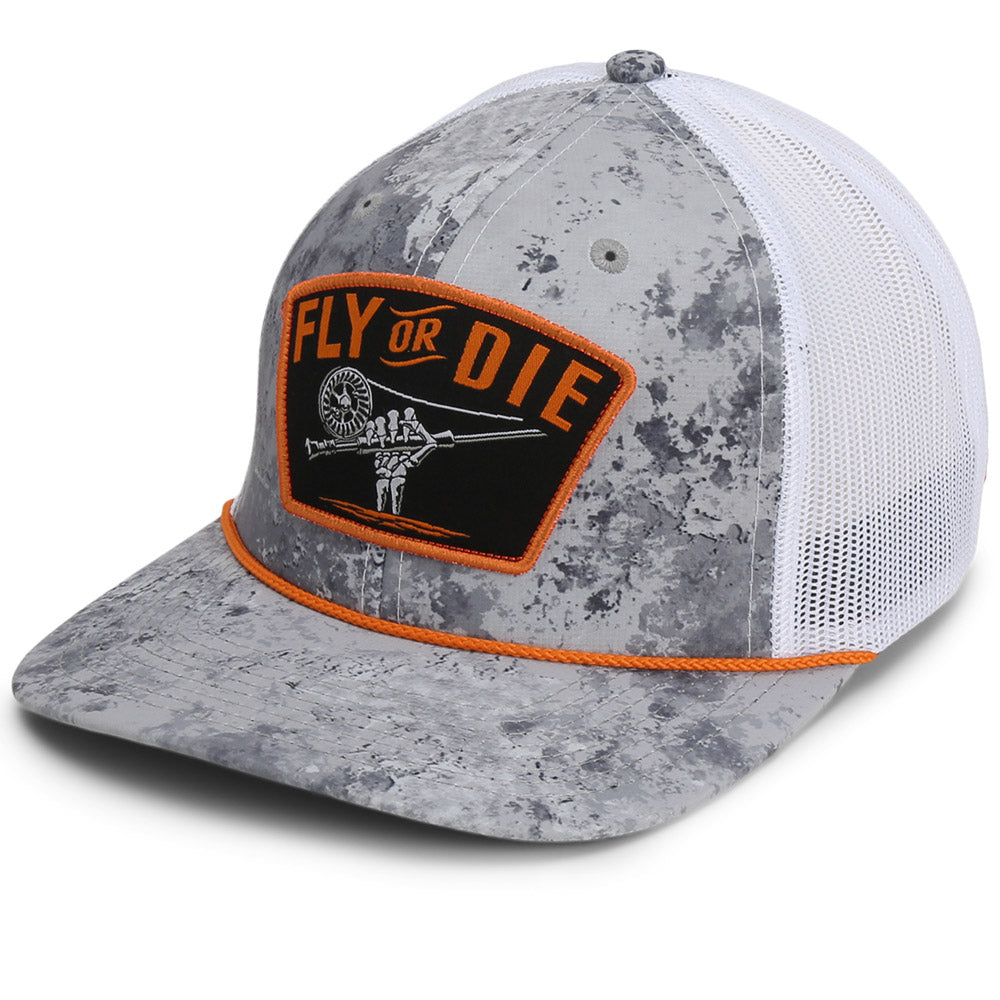 Trout Patch Mesh Hat Heather Gray / Charcoal Mesh / OSFA