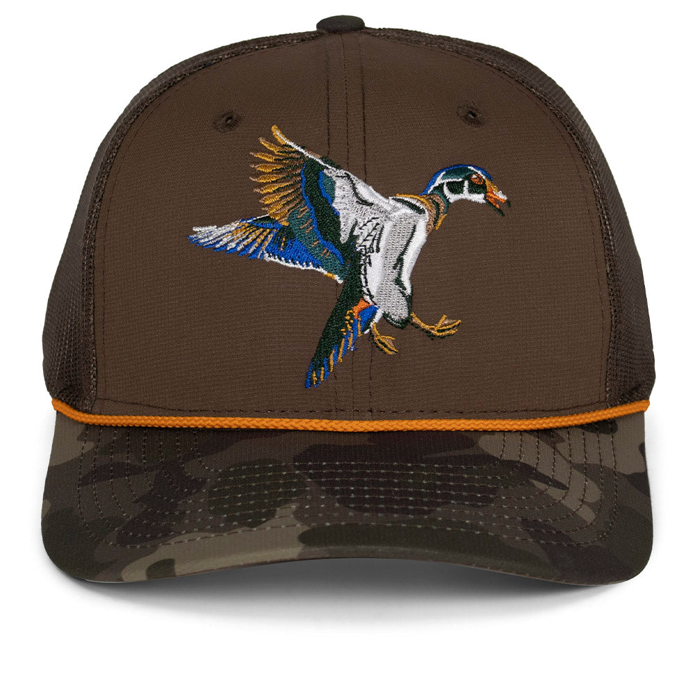 Wood Duck 6-Panel Structured Mesh Back Hat - Paramount Outdoors