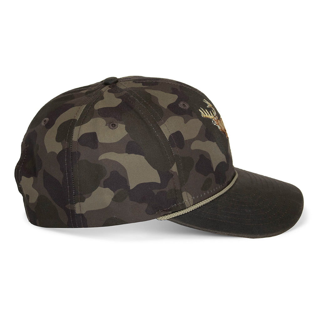 Running Deer 6-Panel Wax Cloth Rope Cap - Paramount Outdoors