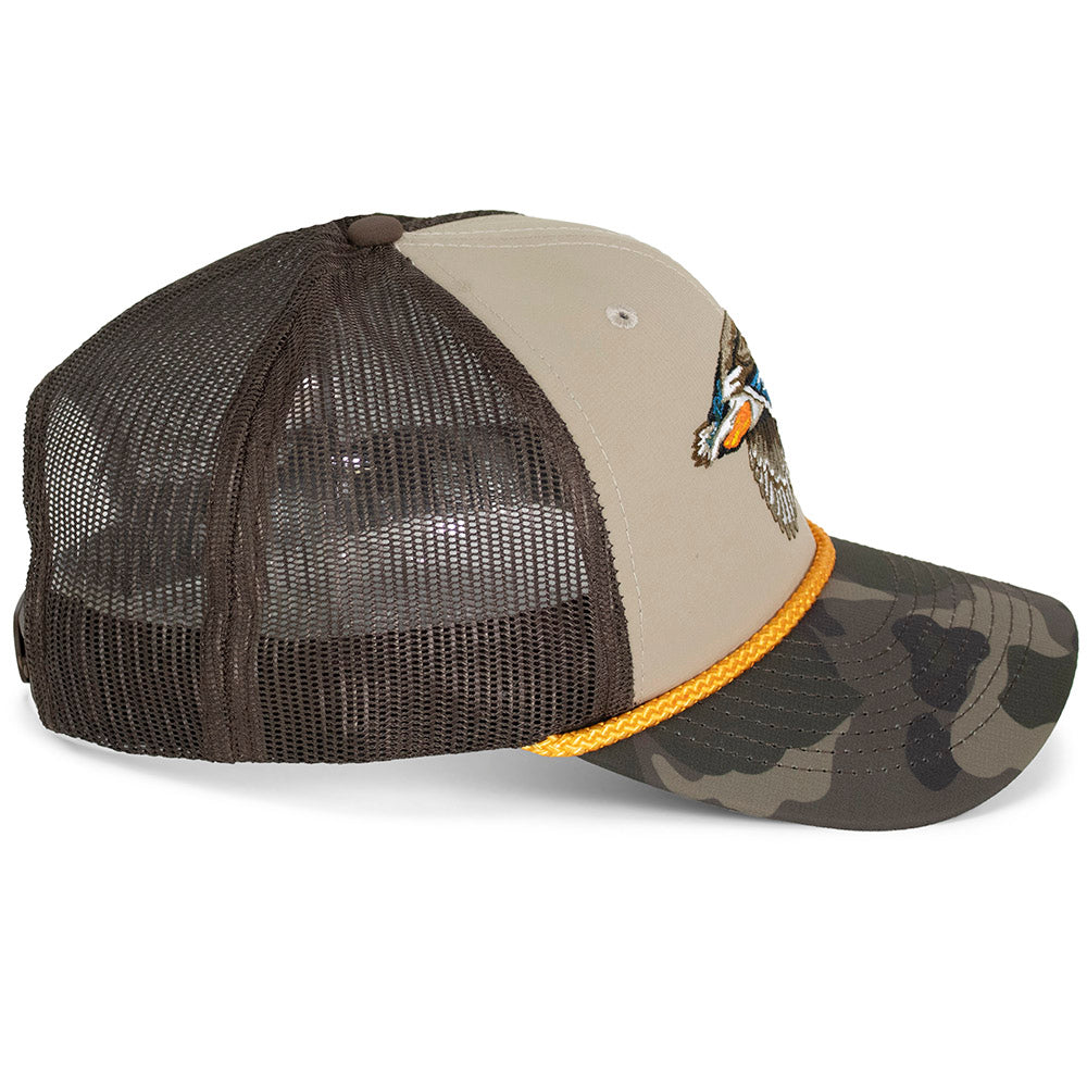 Drake Mallard Duck Hat 6-Panel Mesh back Rope Cap - Paramount Outdoors
