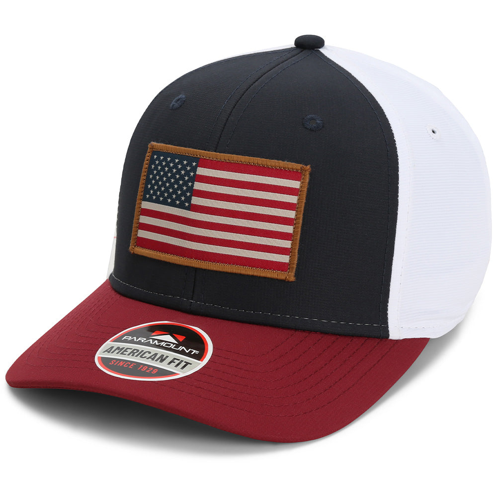 Riverside American Flag Hat Structured Ripstop Cap RWB - Paramount