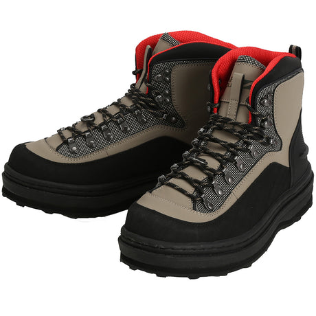 Slate Leather Cleated Rubber Bottom Wading Boots