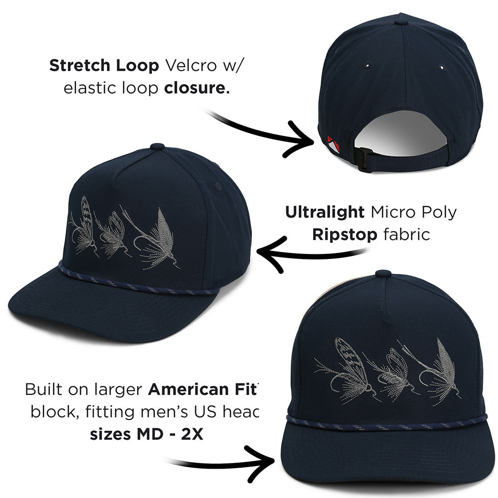 Tri-Fly Fishing Ridgeline 5-Panel Rope Cap - Paramount Outdoors