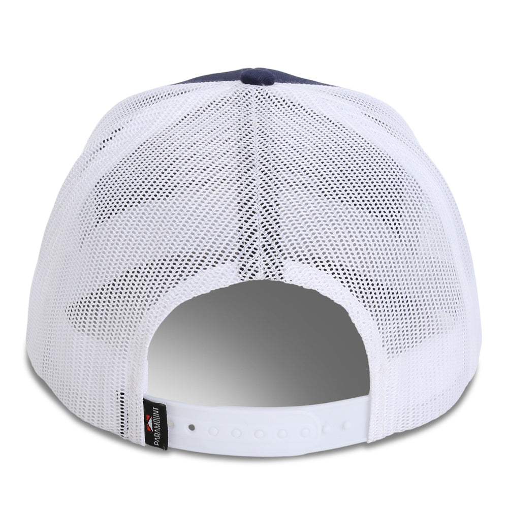 IPB USA American Flag Snapback Hat – Tactical Operator Mesh Back Baseball Cap (White/Red, Adjustable)