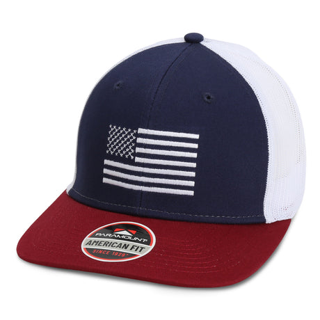American Flag Cap Red White and Blue Snapback