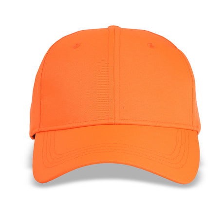 blaze orange baseball cap front