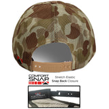 Old School Desert Camo All Mesh Leather Patch American Flag Hat