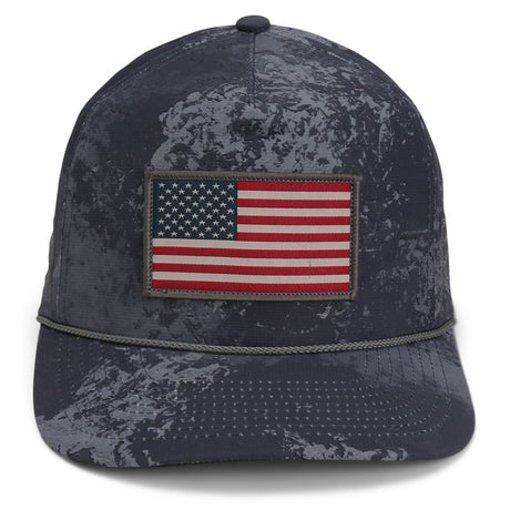 American Flag hat with holes