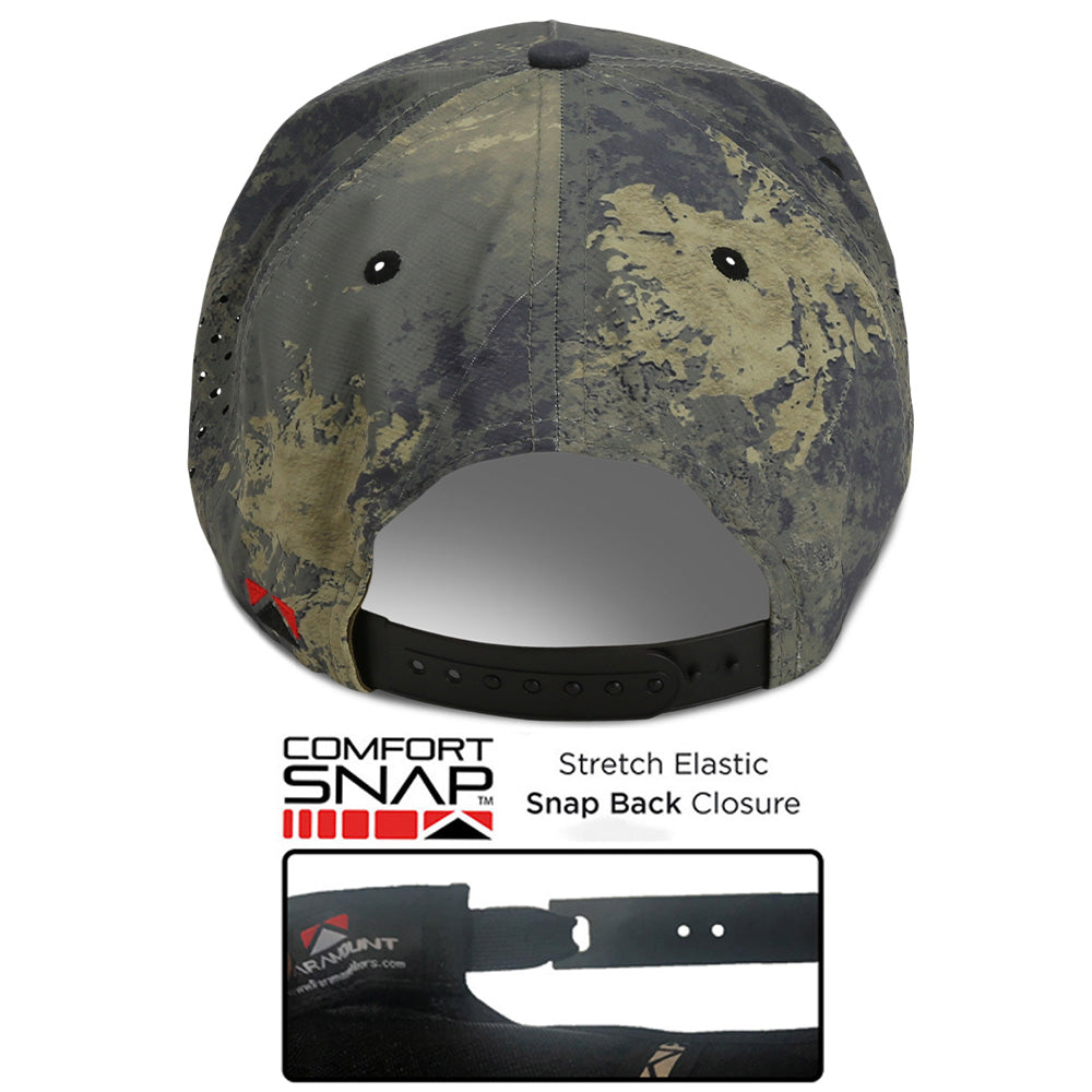 American Flag Trucker Hat - Adjustable Mesh Snapback Baseball Cap For Men & Women (Dark Grey)