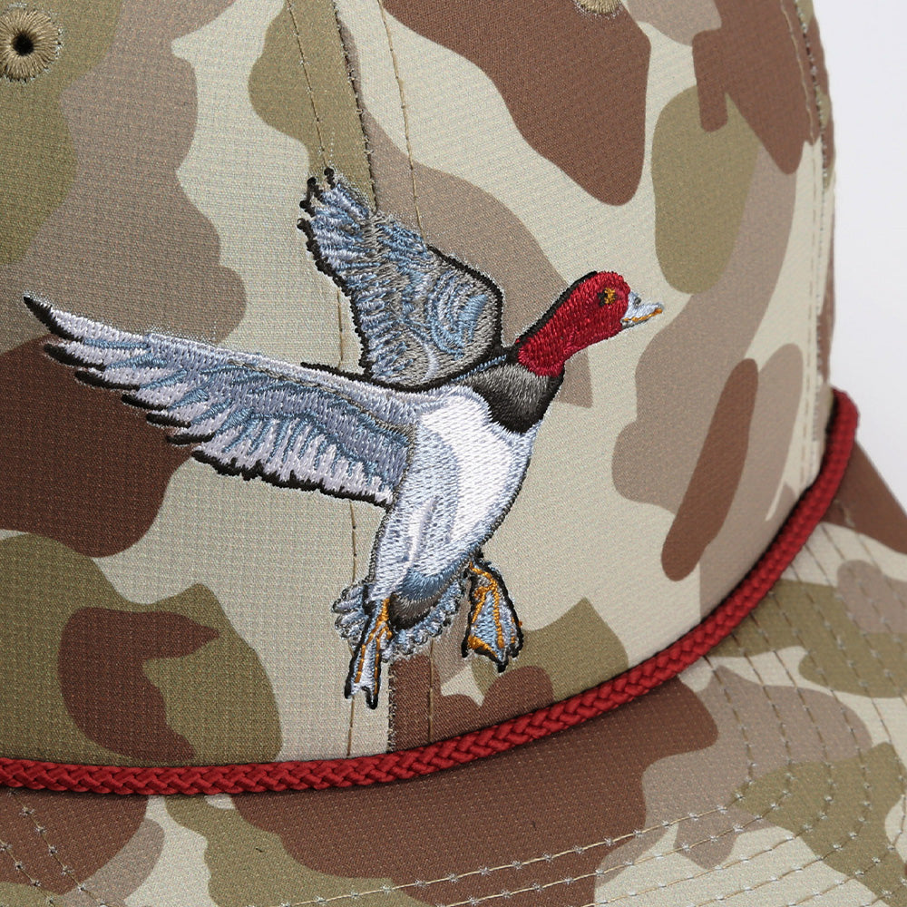 Redhead Duck Hat 6-Panel Waterfowl Rope Cap