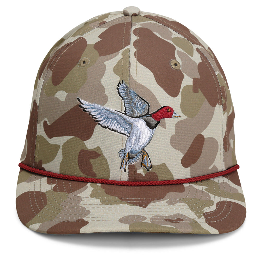Redhead Duck Hat 6-Panel Waterfowl Rope Cap